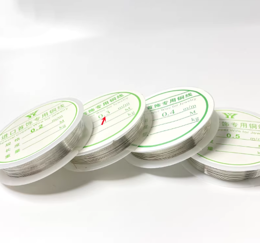 3 Rolls / 0.3mm / Silver Jewelry Wire, Craft Wire, Jewellery Beading Wire for Jewelry, Crafts Beading