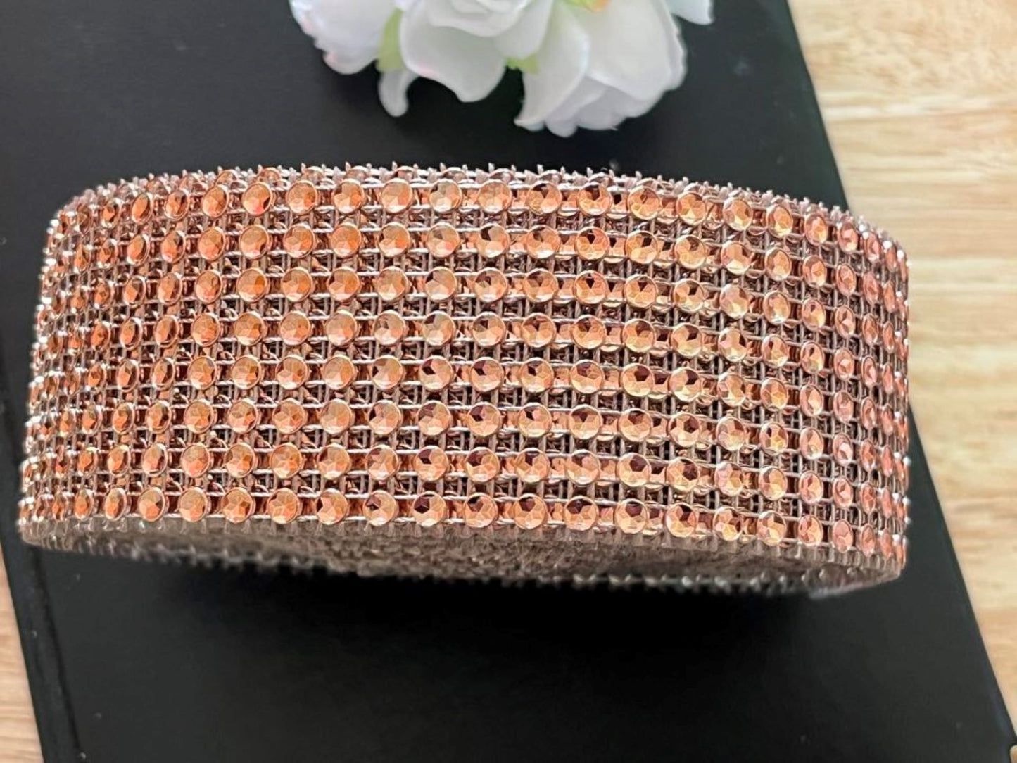 4 Meters / 8 Rows Effect Diamante Trim DIY, Bling Bling Effect TR1000