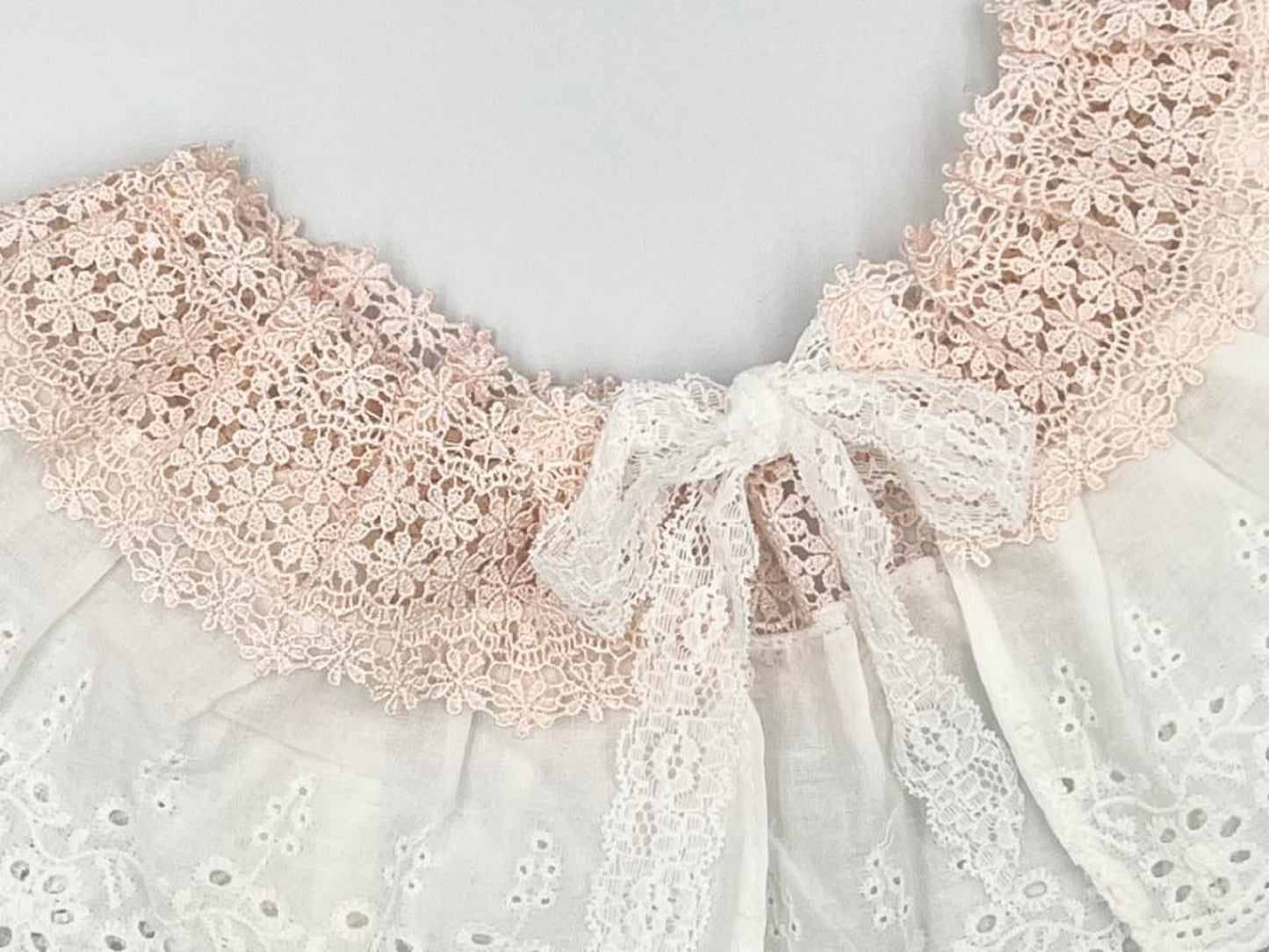 B695(K)-small / Off White Fake Lace Collar, False Collar, Removable Collar