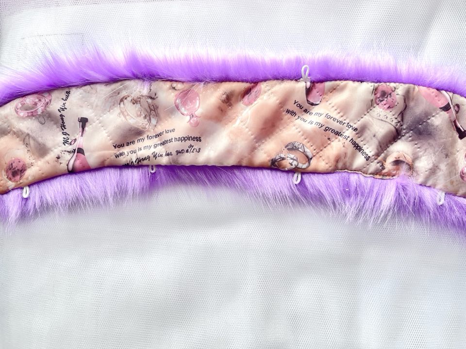 55cm / Faux Fur Collar Scarf, False Collar, Removable Collar B702(B)