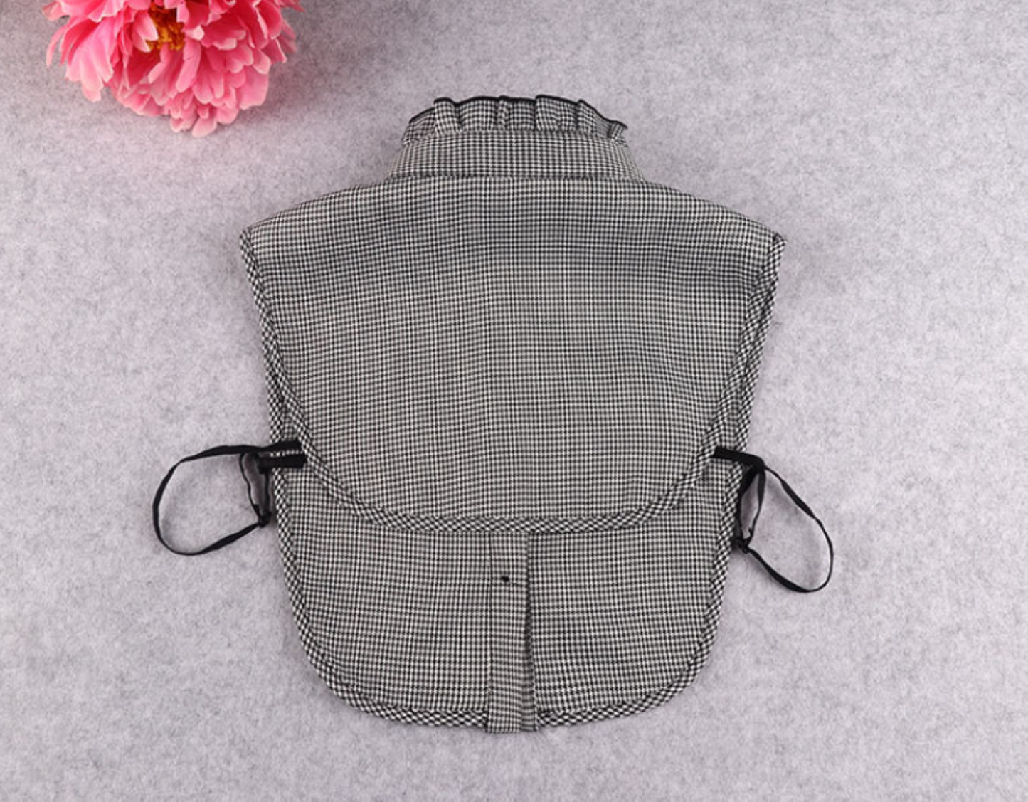 B818 / Black Cotton Fake Collar, False Collar, Removable Collar