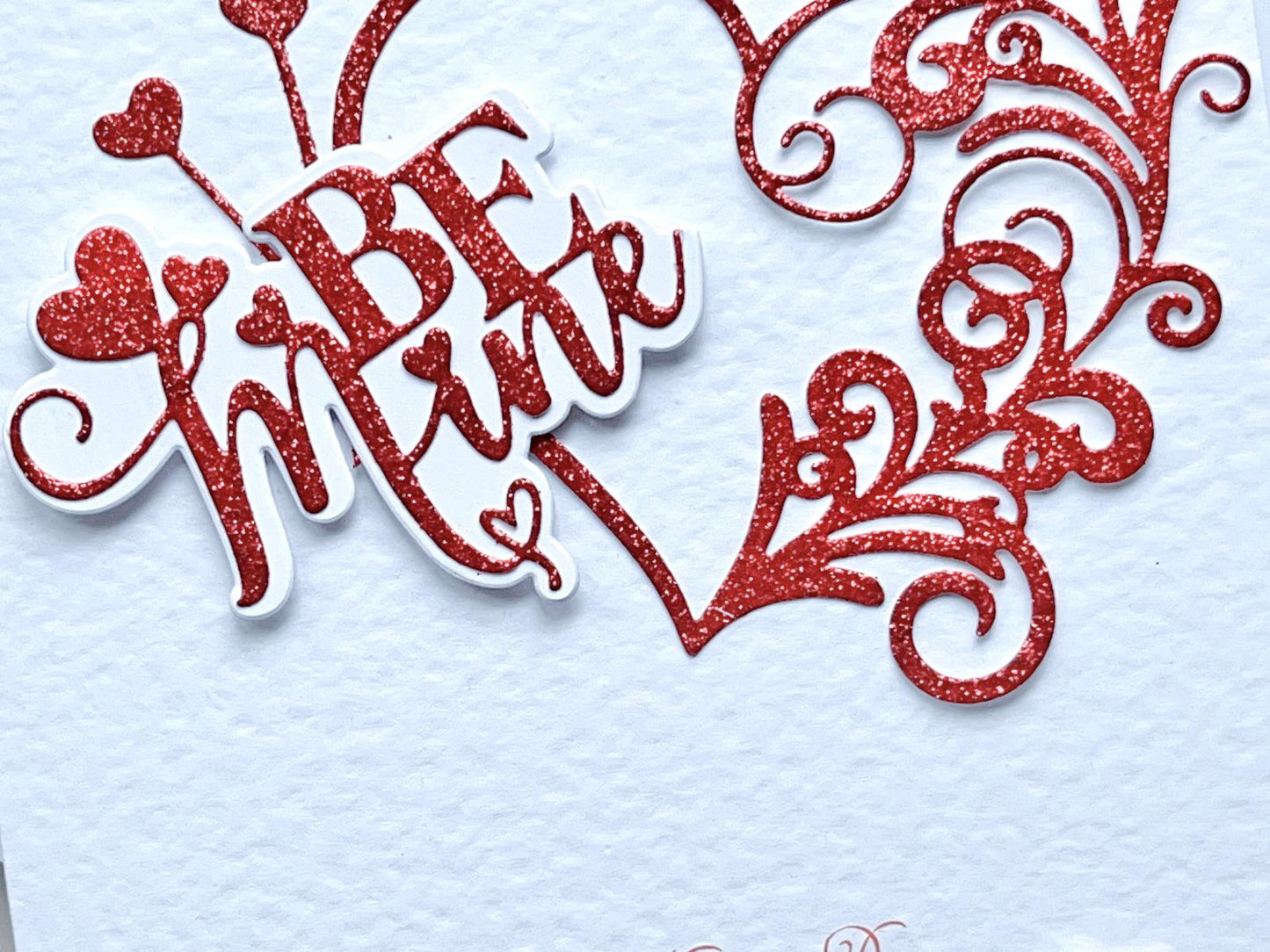 Luxury Personalised Handmade Valentines Day Card with Envelope C021