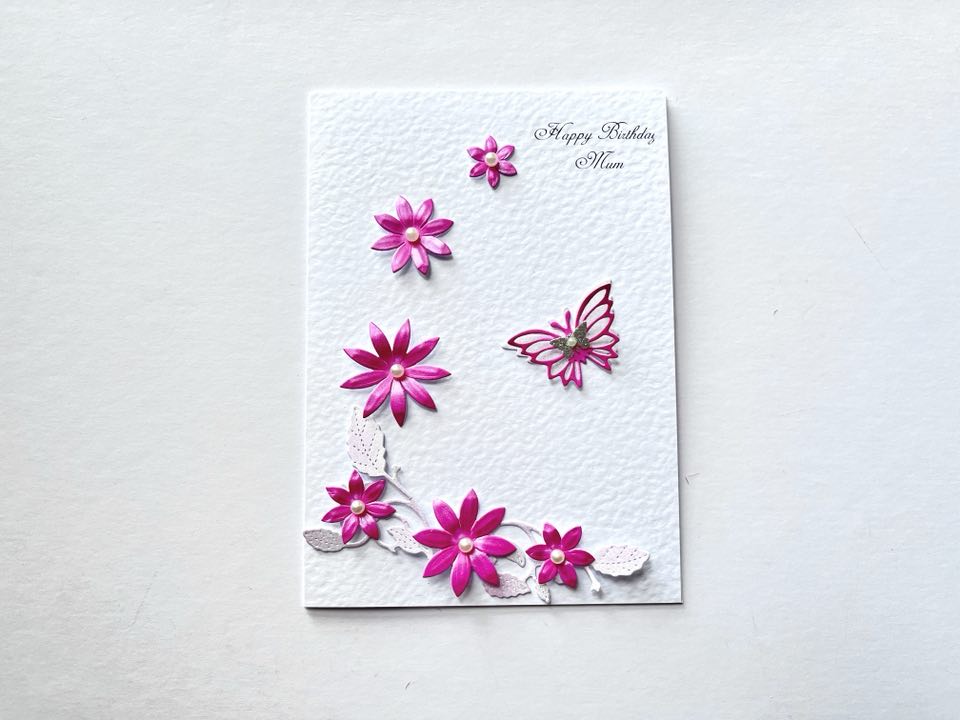 Luxury Personalised Handmade Birthday Card with Envelope C603