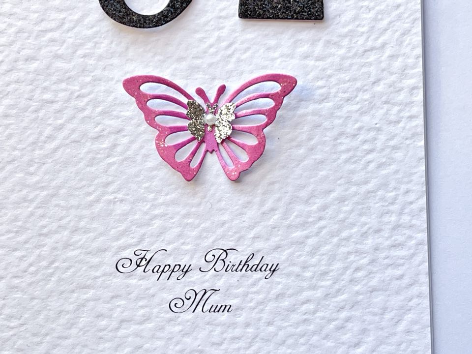 Luxury Personalised Handmade Age Birthday Card with Envelope C625