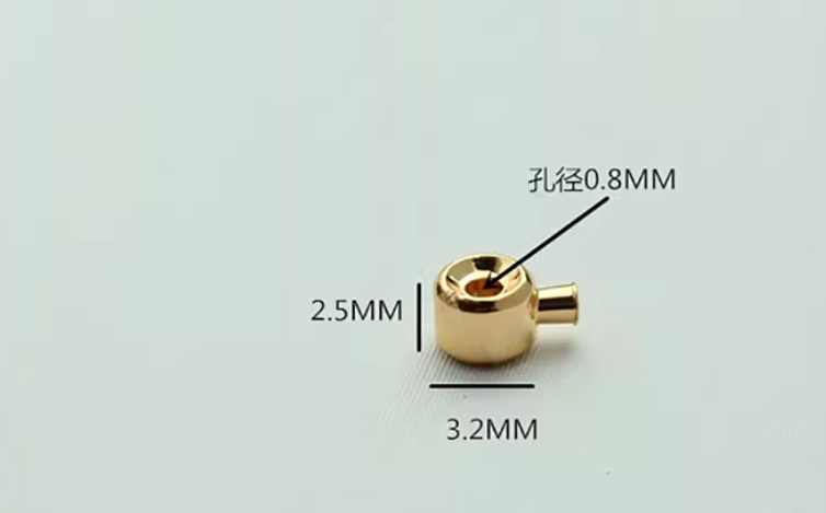 10 pcs / Gold Plated Cord End Caps, Jewellery Making Findings (EK150)