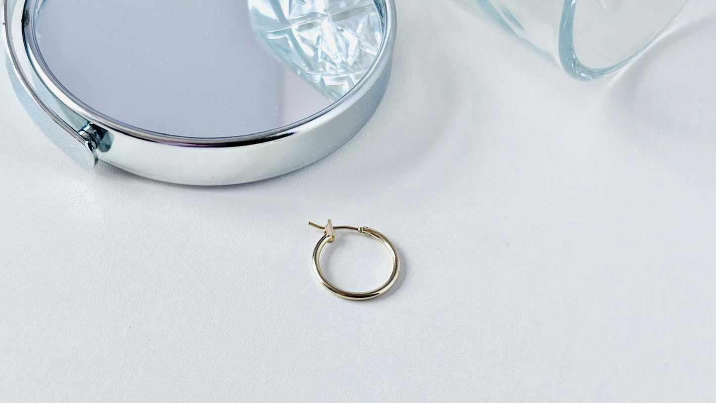 10 pcs / Gold Plated Earrings Hoop, DIY Jewellery Making Findings EK63