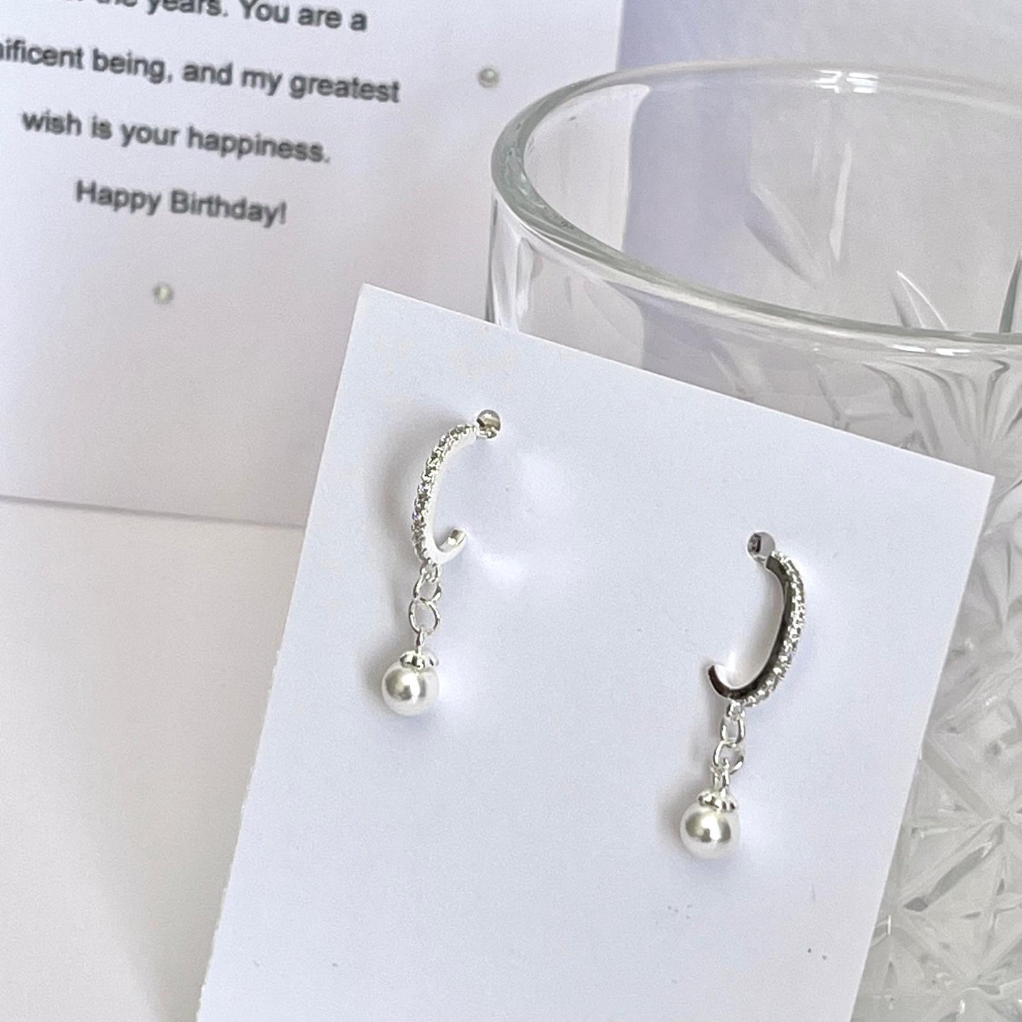 (EKH502) Handmade Silver Plated Shell Pearl Earrings, Wedding Accessories, Bridal Earrings