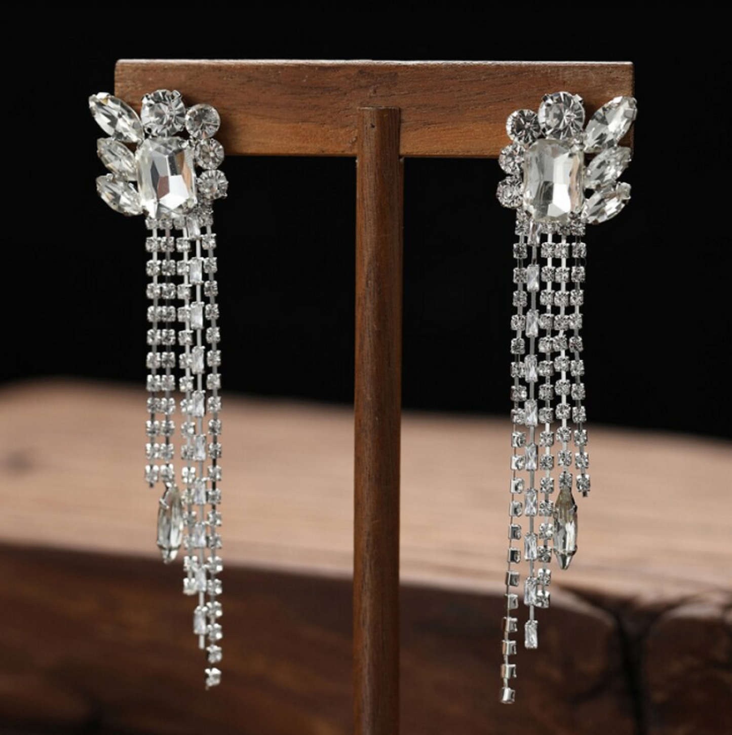1 pair / Bridal Crystal Earrings ER164