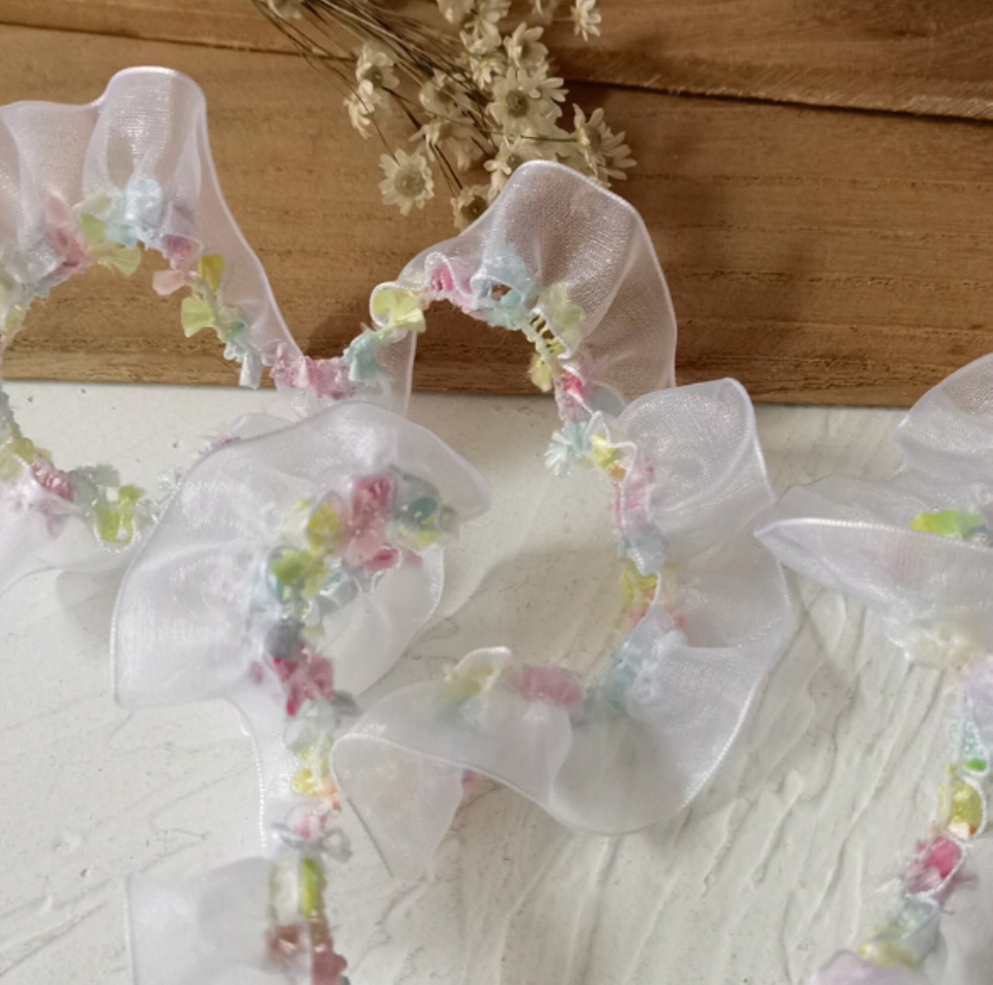 2 meters / 2cm / Pure White / Elastic Lace Trims, Dress Garment Lace, Headband Lace LF020