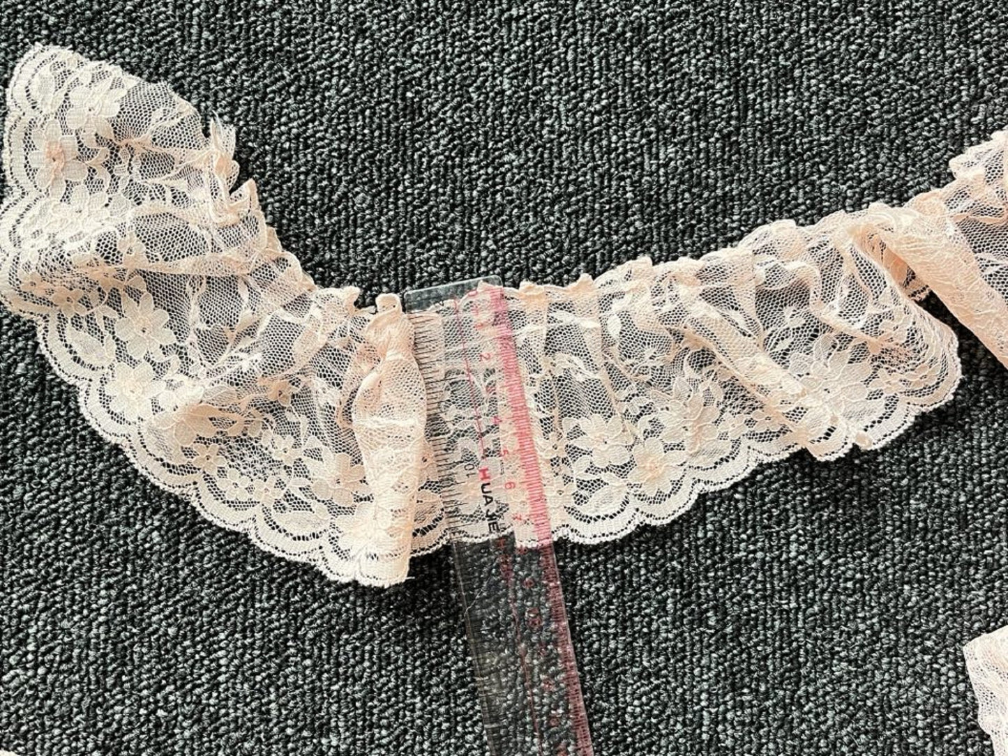 2 meters / 8cm / Korean Pink / Lace Trim LF032