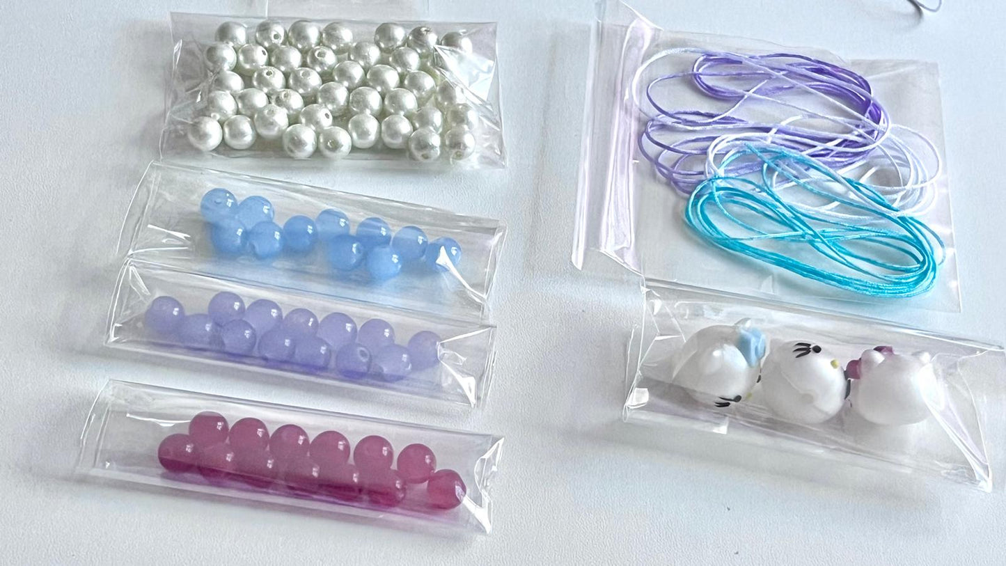 3 sets / DIY Mobile phone strap charm kits, mobile phone accessories (DIY - MC004)