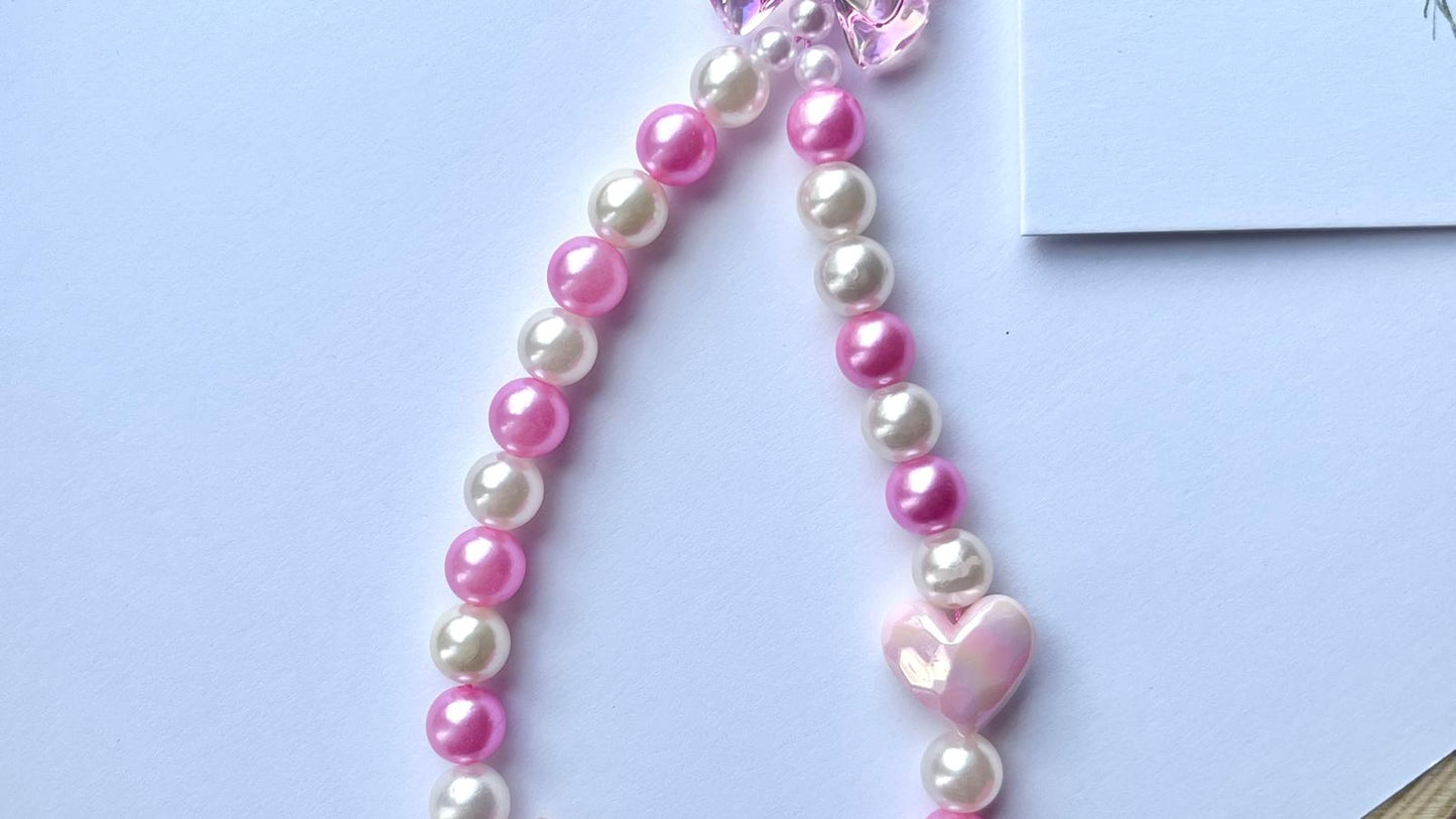 Handmade Acrylic Beaded Mobile phone strap charm, mobile phone accessories (MC009)