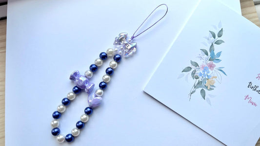 Handmade Acrylic Beaded Mobile phone strap charm, mobile phone accessories (MC011)