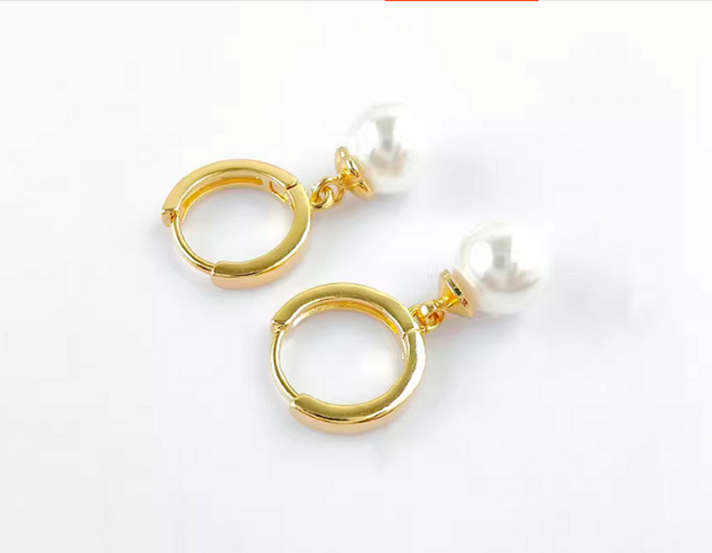 10 pcs / Gold Plated Single Loop Charm EK062