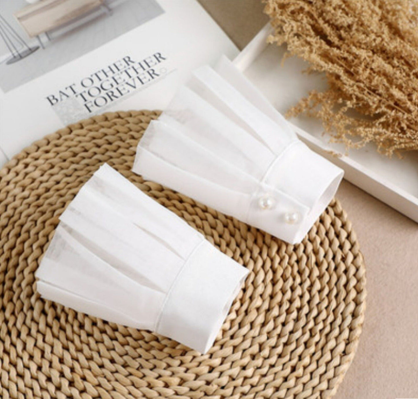 40cm, 45cm / Pure White Fake Collar, False Collar, Removable Collar B635(K)