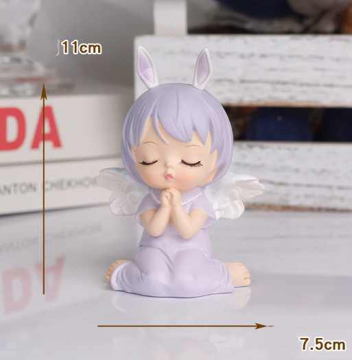 Angel Cake Topper, Flower Dome Decoration W1143-14B