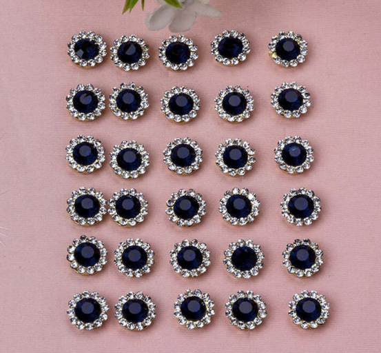 50, 100 Pcs / 12mm / Silver Base Sew On Rhinestone S10S