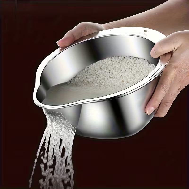 Stainless steel kitchen strainer