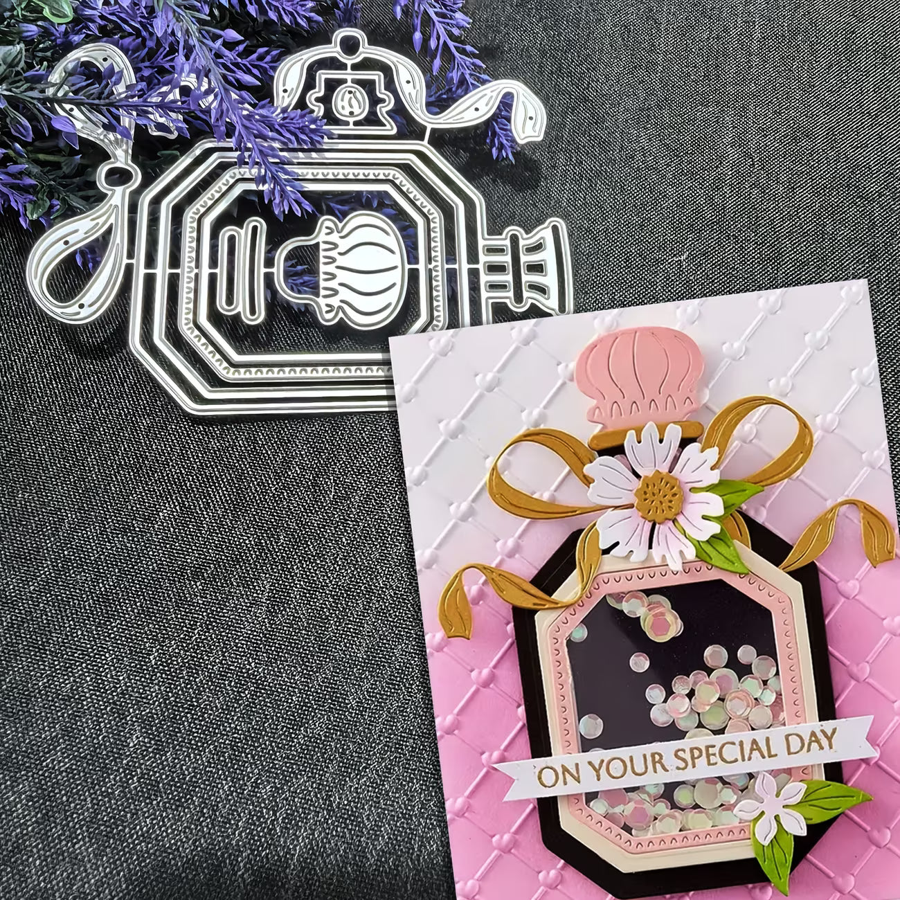 Perfume cutting die set