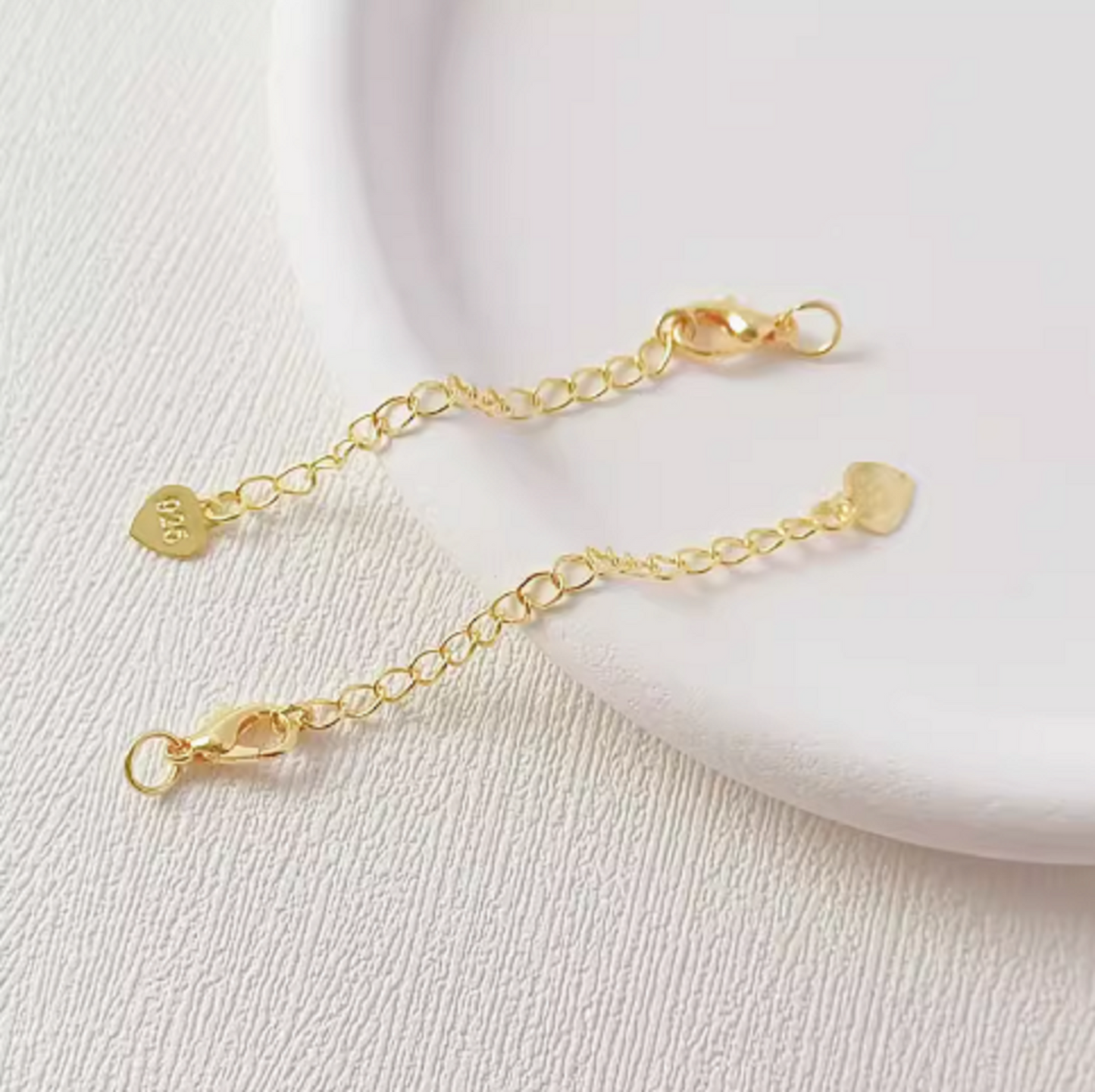 (EK102) 5 pcs / Gold Plated Extension with clasp