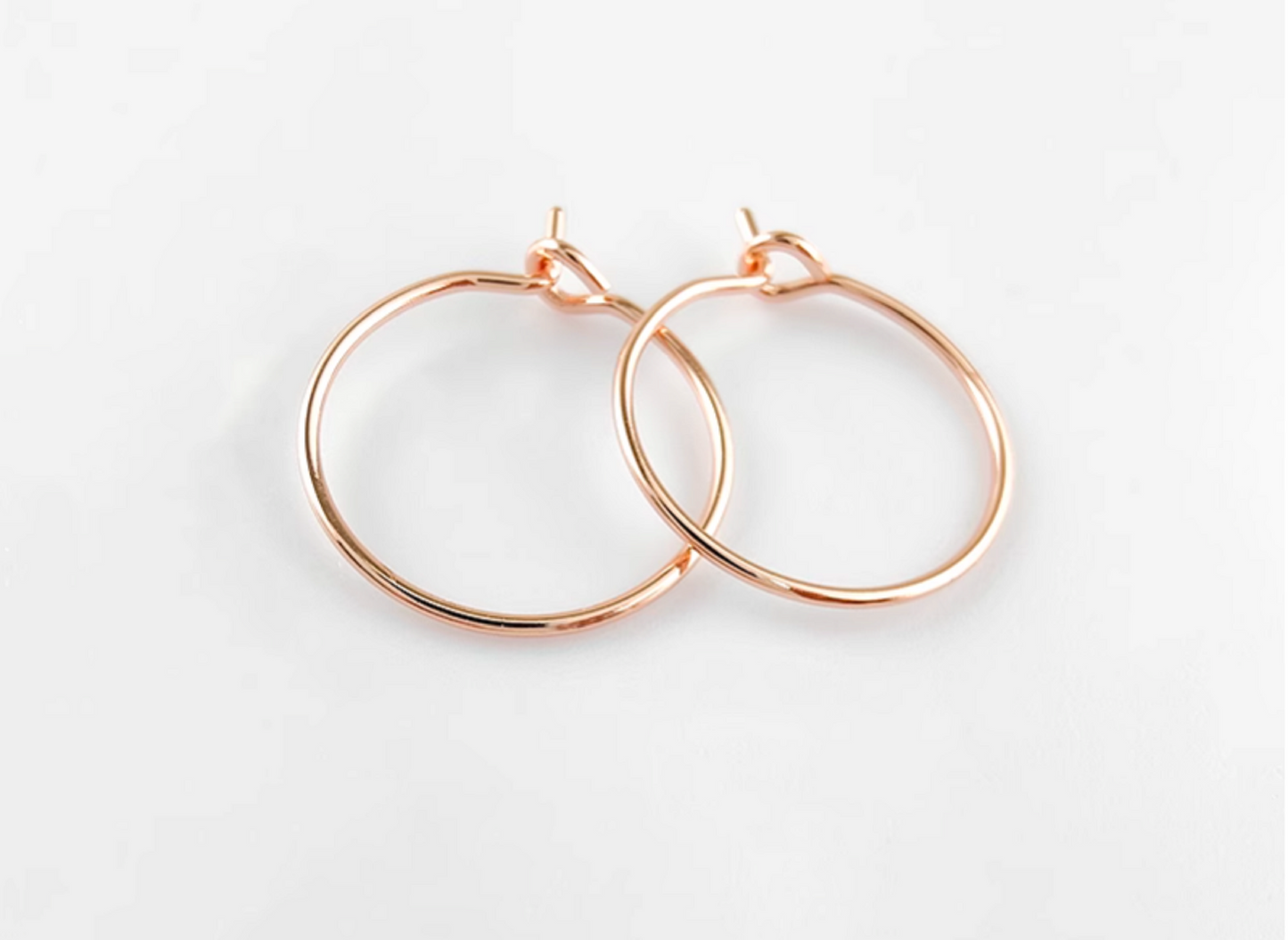 10 pcs / Gold Plated Earrings Hoop EK81