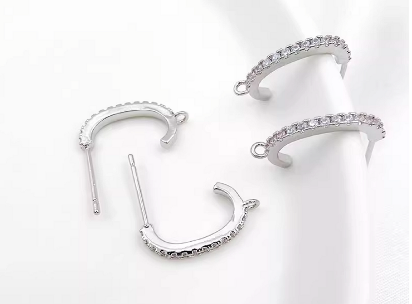 (EK84) 10 pcs / Gold Plated Earrings Hoop