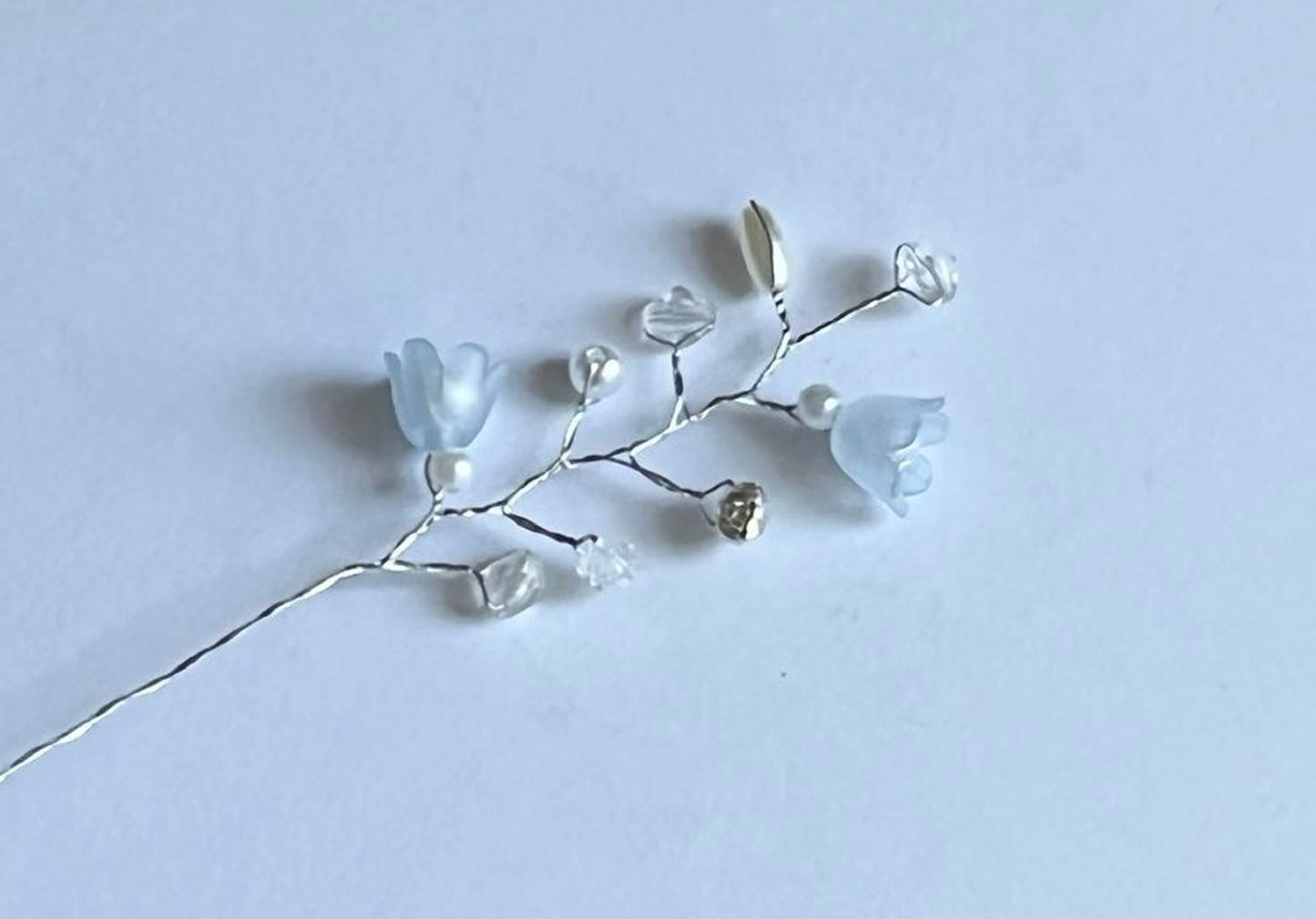 5 Stems / Crystal Bead Leaf Spray FS001