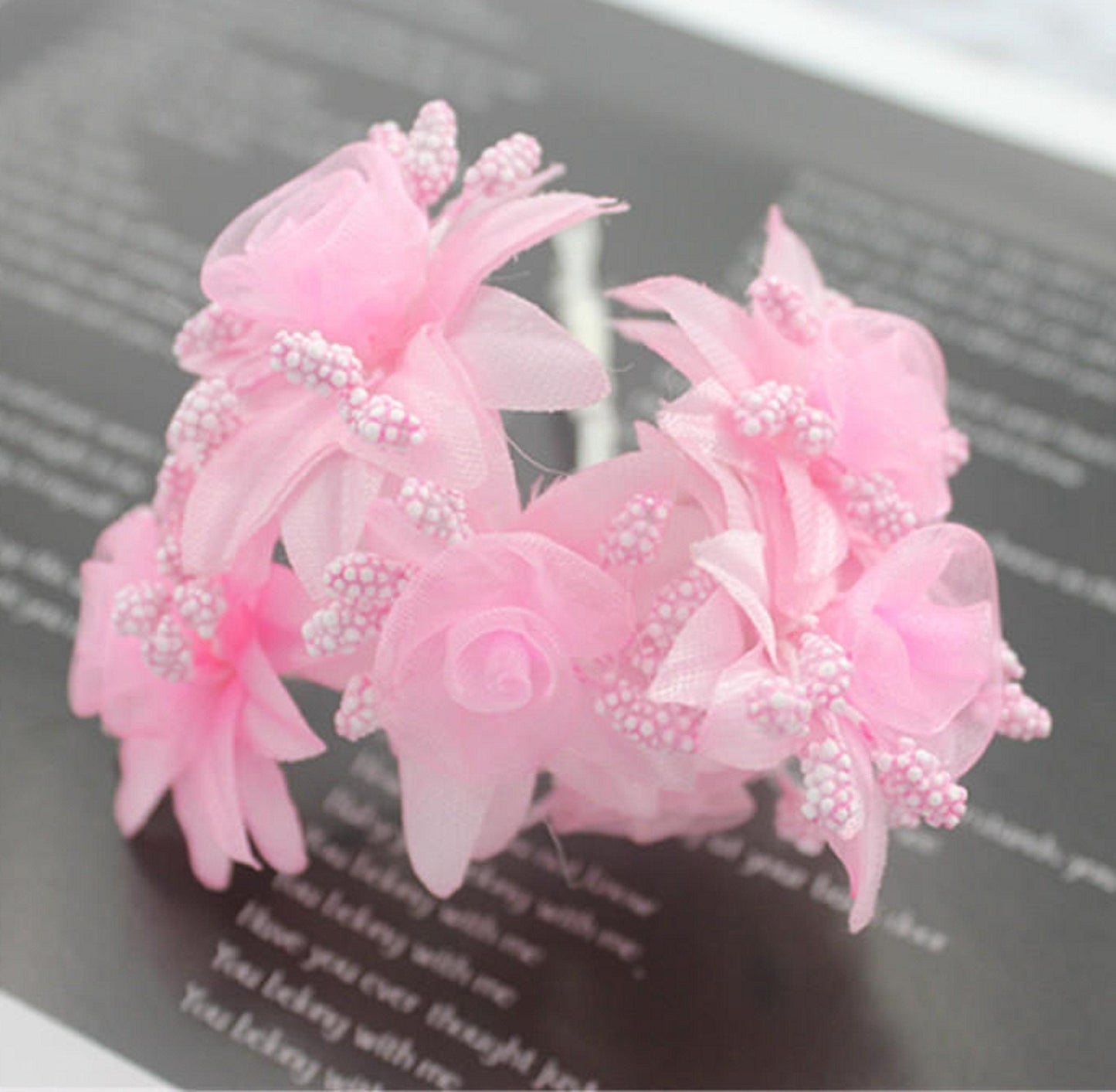 30 Pcs / 3.5cm Mix Artificial Flower Orangza Flowers SF028