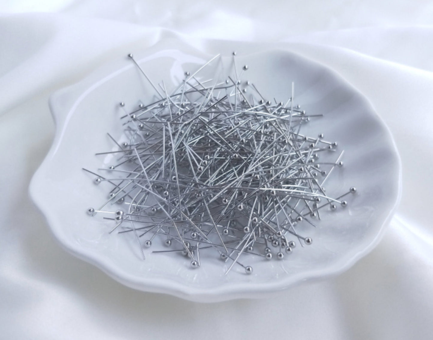 20 pcs x 0.6mm thick / Gold Plated Ball Head Pins FK010(Ball - 0.6mm)