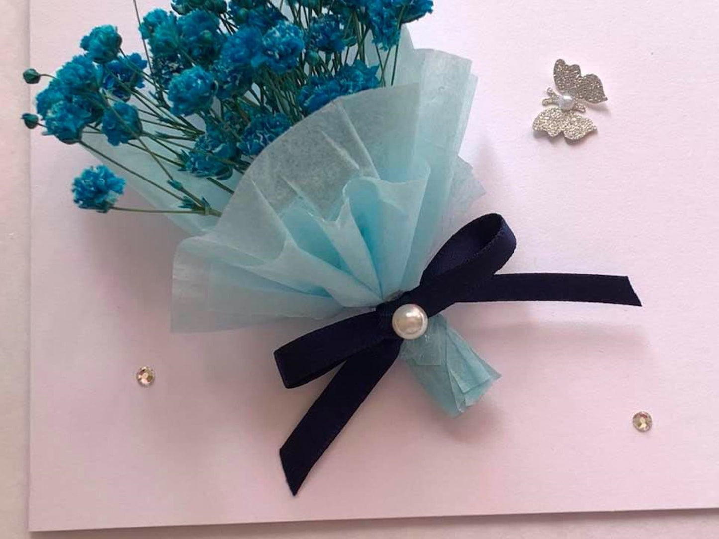 Luxury Handmade Personalised Flower Birthday Card C011