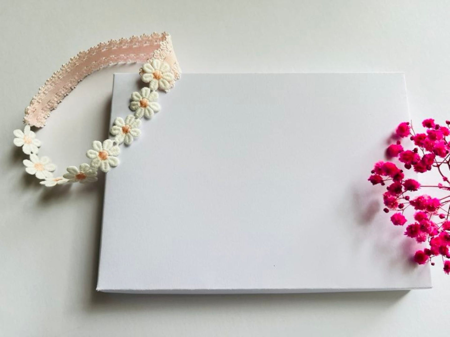 Pink Baby Lace hair band HB030