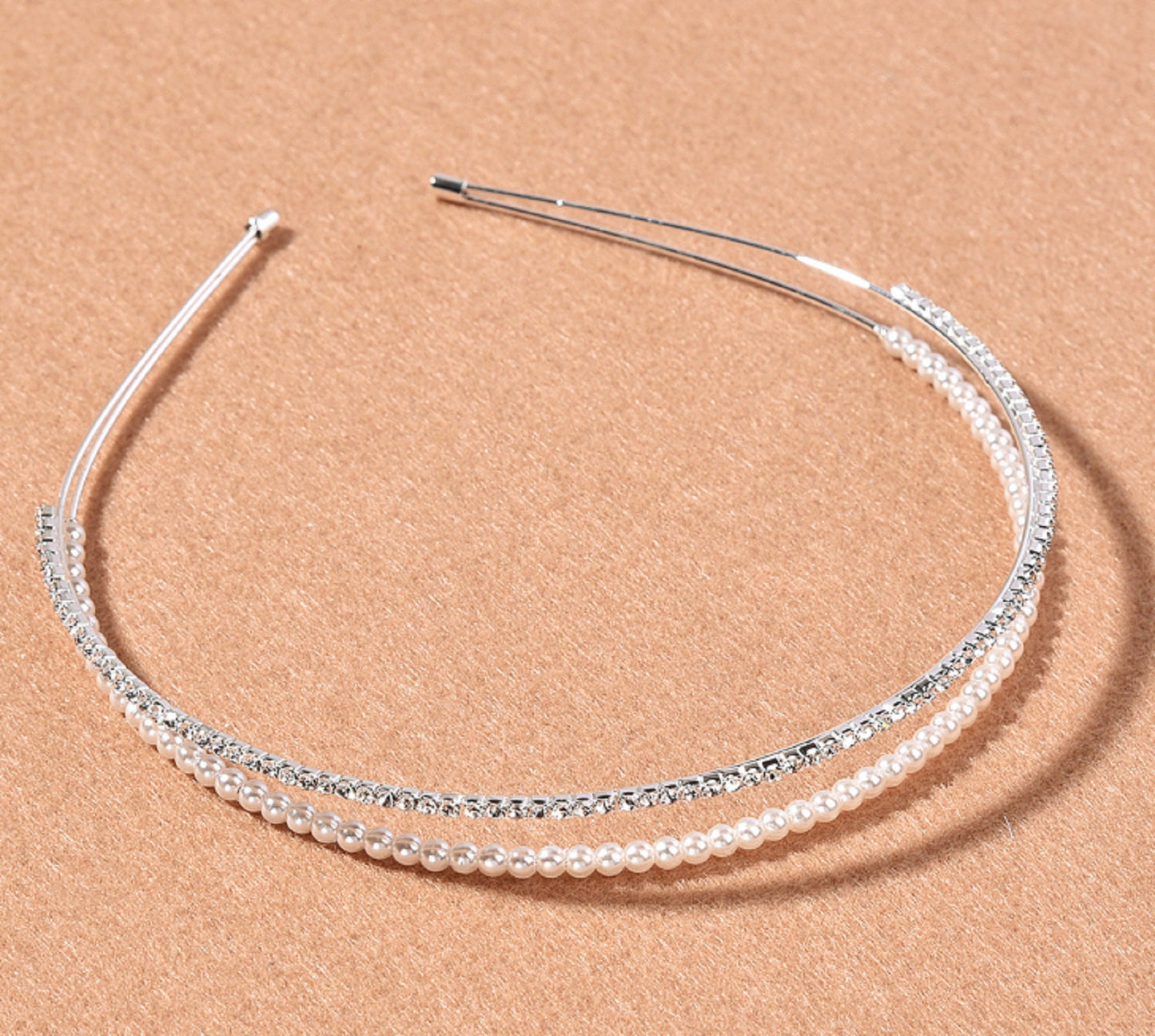 Silver Colour / Crystal Wedding Headband FK40