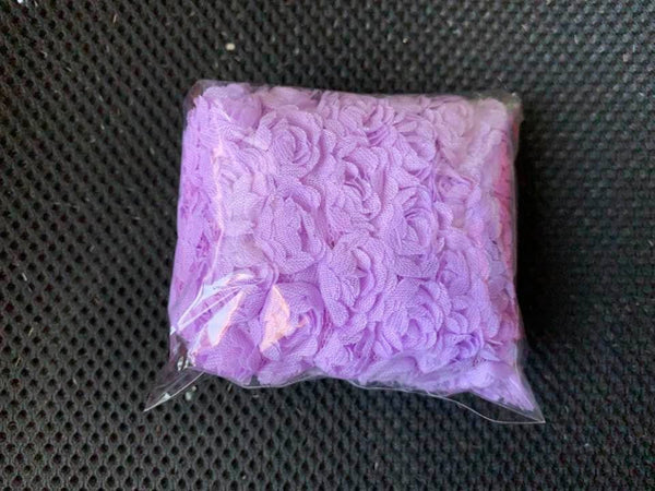 2 yards / 6 Rows / DIY Headband Bow Rose Lace Trim  TR009
