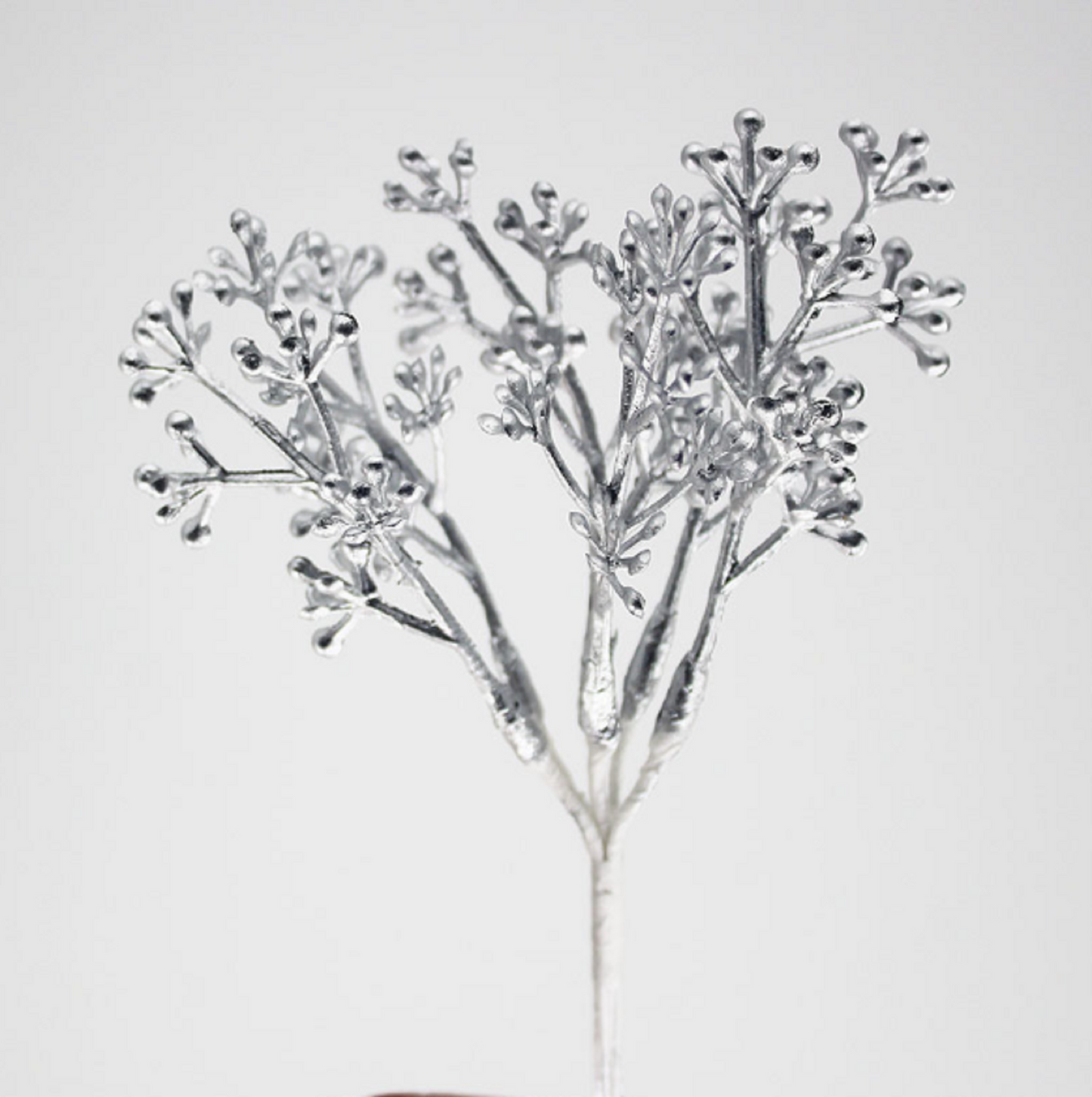12 Stems / Silver Artificial Flower Leaves SF053