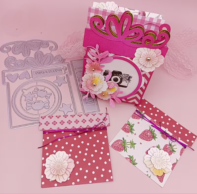 Gift box cutting die set