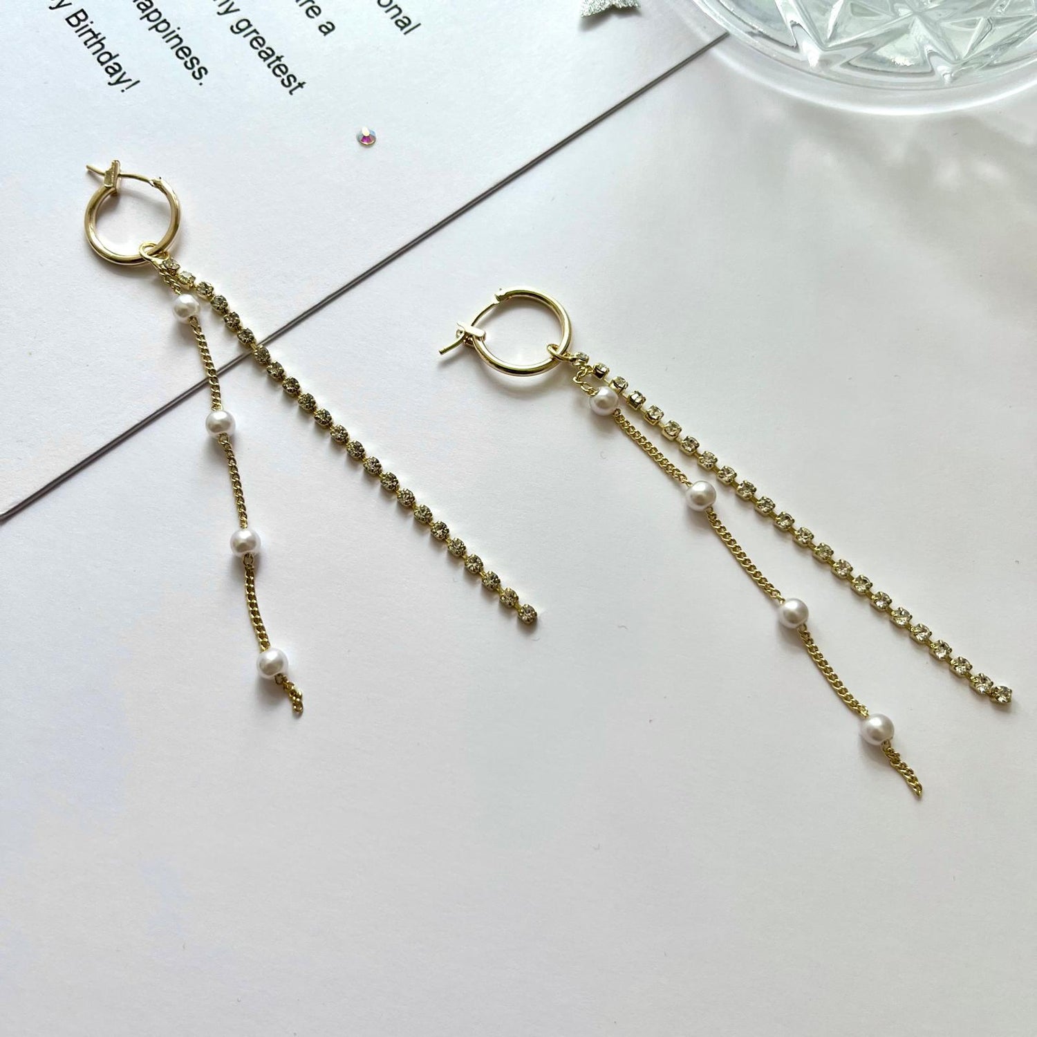handmade gold plated earrings