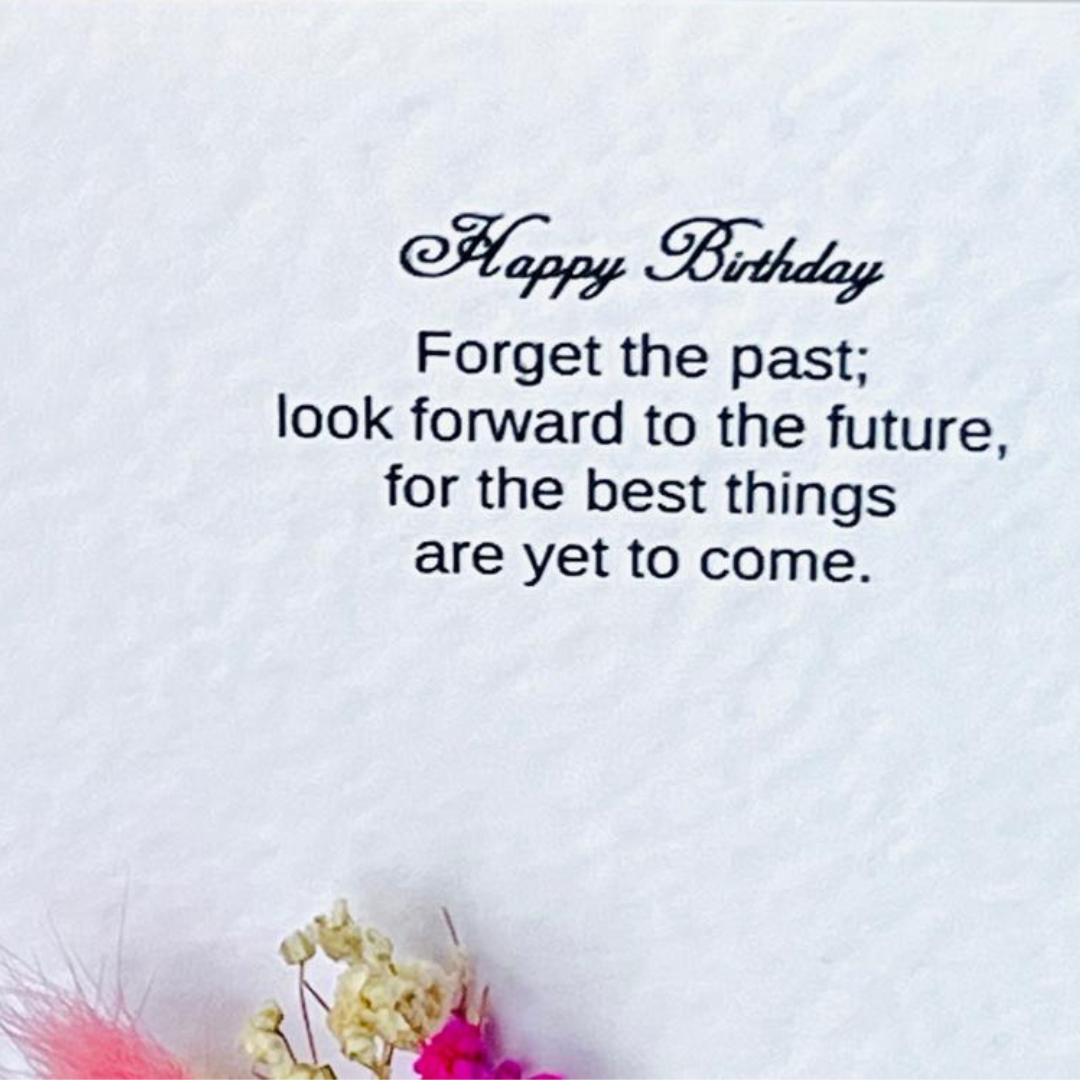 Luxury Handmade Personalised Flower Birthday Card and Gift G006