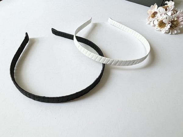 Handmade Plain Satin Ribbon Wrapped Headbands PH001