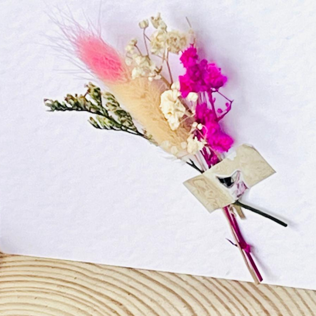 Luxury Handmade Personalised Flower Birthday Card and Keychain G004