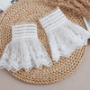 1 pair / Off White / Fake Cotton Sleeve Cuffs, False Wrist Cuffs, Removable Wrist Cuffs  SC527(K)