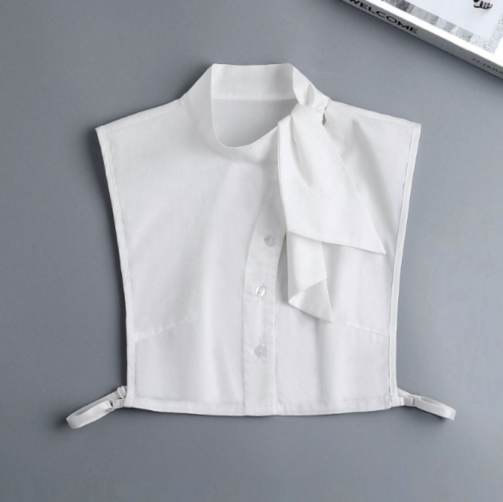 Pure White Fake Collar, False Collar, Removable Collar, Fake Sleeve Cuffs, False Wrist Cuffs, Removable Wrist Cuffs   B663(K)