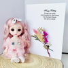 Luxury Handmade Personalised Flower Birthday Card and Keychain G003