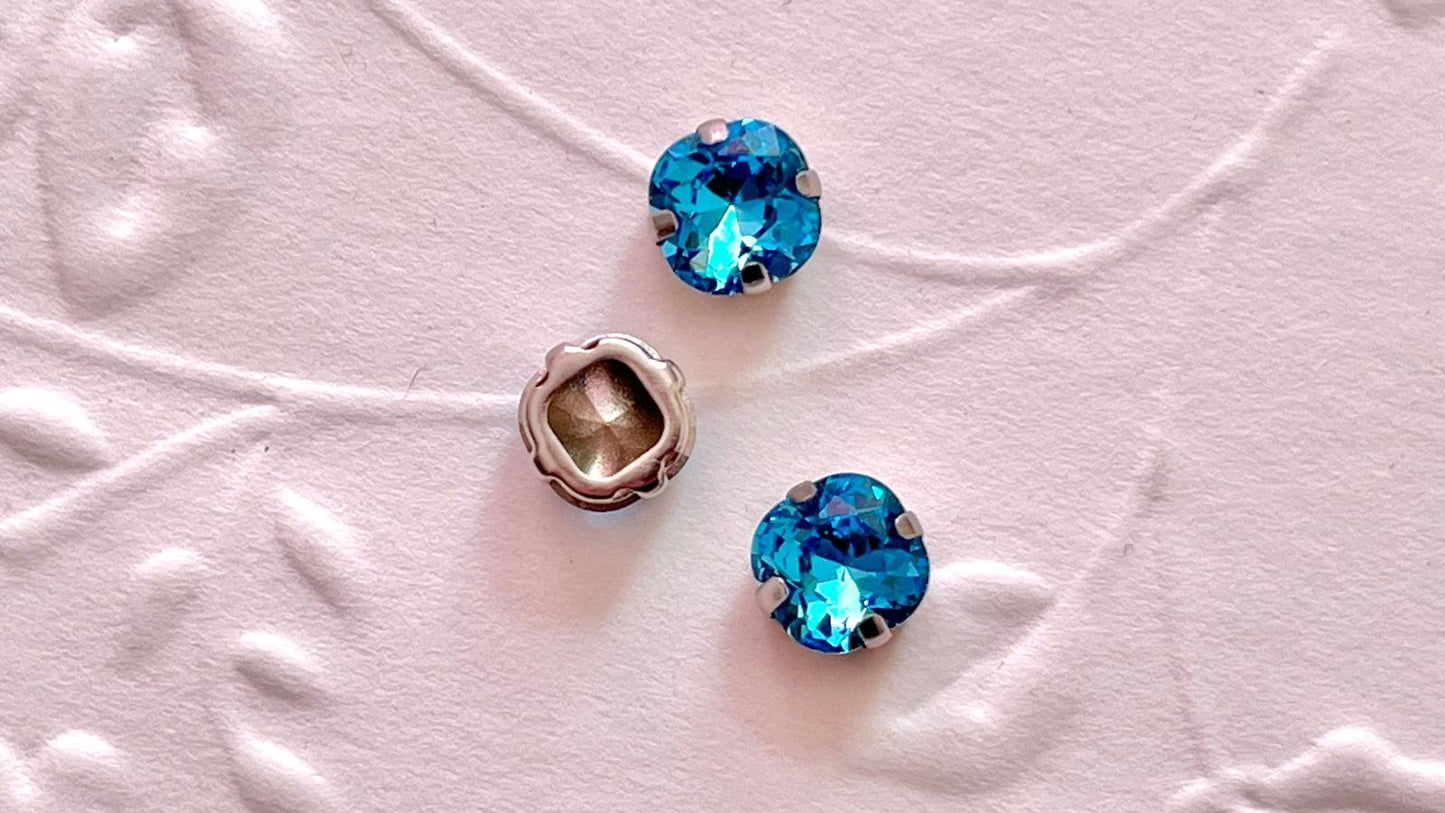 (S62) 25 pcs / 8mm / K9 Sew On Glass Rhinestones, Crystals Accessories, DIY Crafts Decoratian High Quality Pointback Stones Glass Gemstones