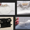 B8 / Off White, Black / Fake Collar, False Collar, Removable Collar