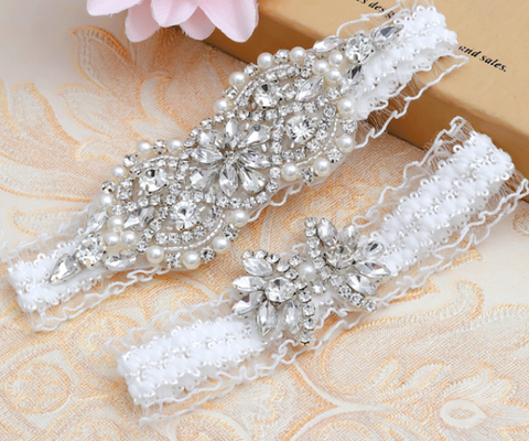 2 pcs / Bridal Garters, Wedding Accessories 932914