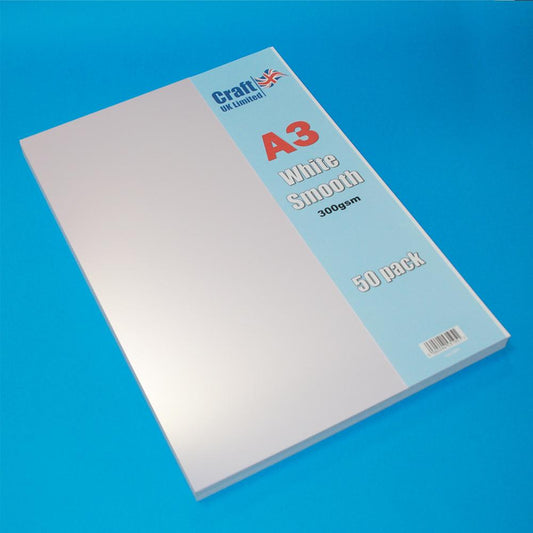 A3 / 50 Sheet Pack / White Smooth Card LINE2011 (Wholesale)