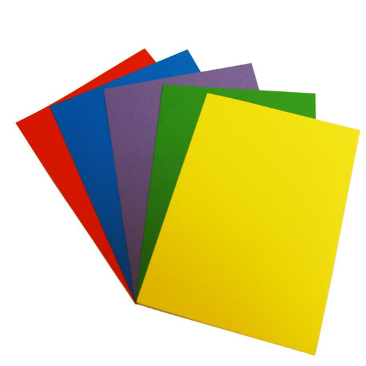 100 Piece Pack / A4 Assorted Card Brights LINE2367(Wholesale)