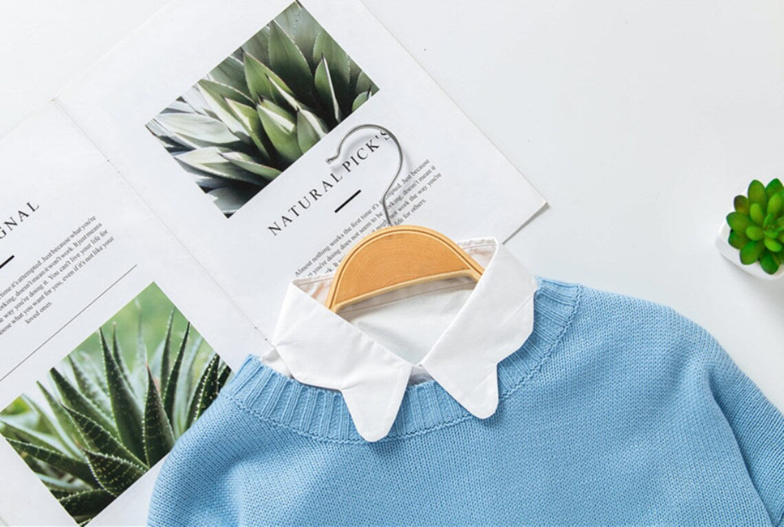 Off White Fake Chiffon Collar, Off White Elegant Lace Fake Collar, False Collar, Removable Collar B10(K)