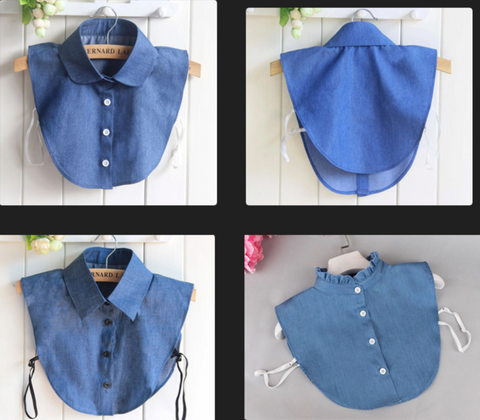 Cotton Half Stand Fake Collar, False Collar, Removable Collar B172(E)