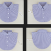 B219 / Cotton Half Fake Collar, False Collar, Removable Collar